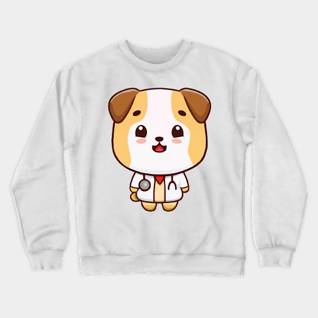 Doctor Dog Crewneck Sweatshirt by FlippinTurtles